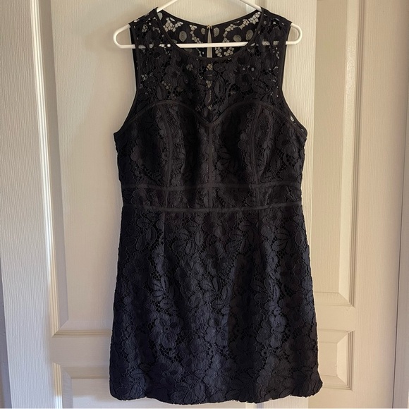 Lilly Pulitzer Juli Lace Romper Noir Size 14 - Picture 2 of 16